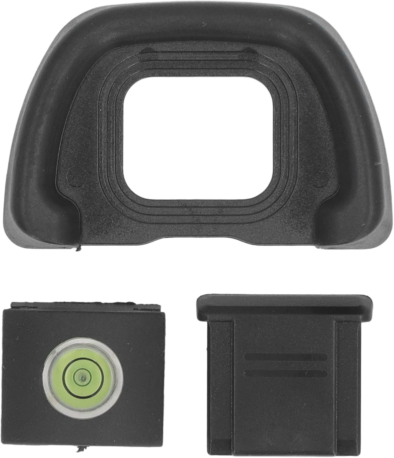 KIMISS Eyepiece Eye Cup for with Hot Shoe Cover and Leveler High Comfort ABS Viewfinder Replacement Professional