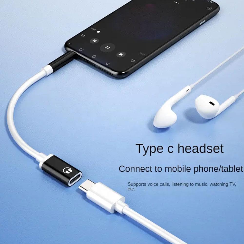 Zenarao 3.5mm USB C to Audio Adapter, Noise Cancelling Headphone Jack Converter for Smartphones, Tablets, Laptops