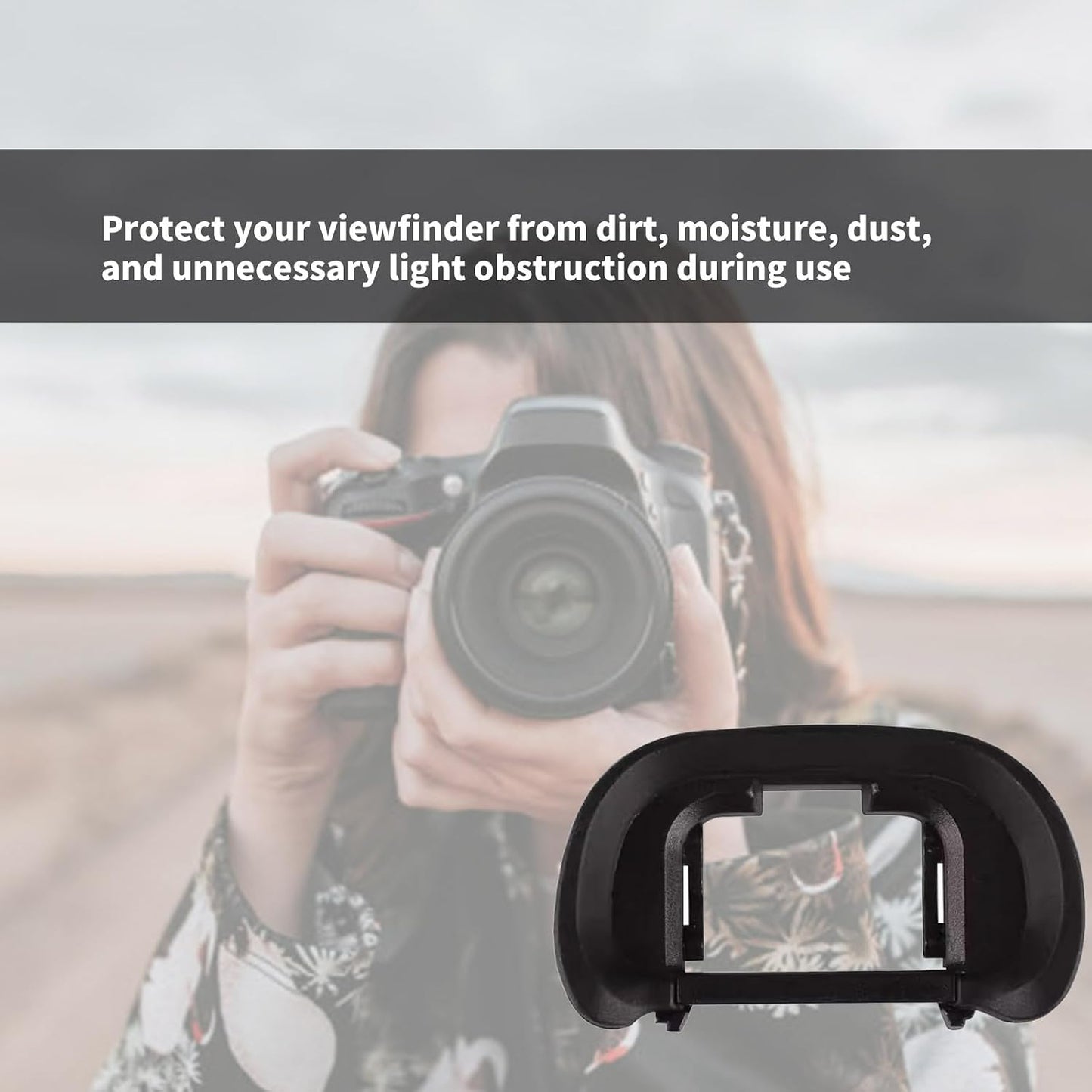 JINPIAOPIAO EP18 Silicone Eyepiece for Cameras Protects Viewfinder from Dusts and Scratches