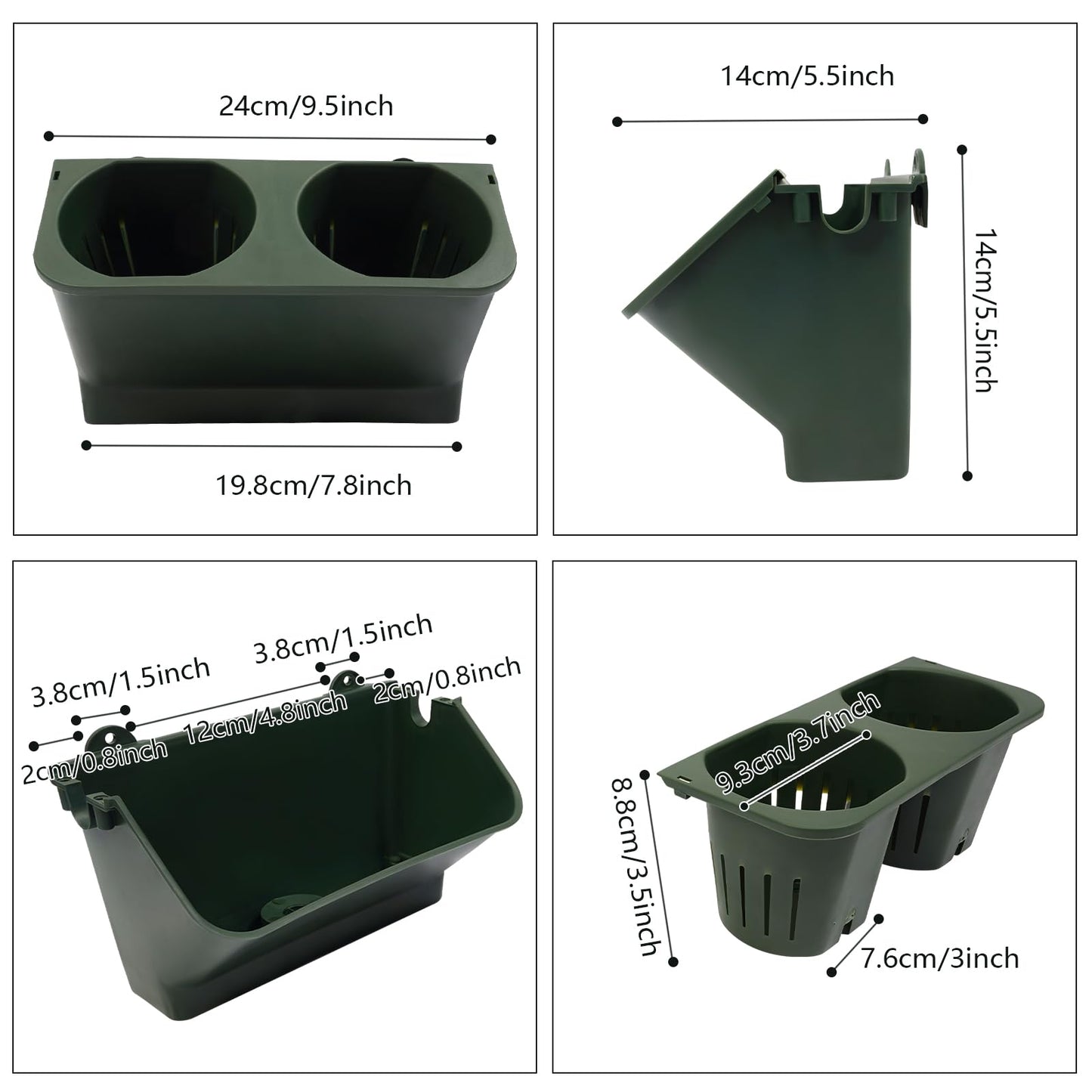 choayun Vertical Wall Planter, Stackable Wall Garden Planter with 30 Pockets for Indoor Outdoor, Self-Watering Hanging Wall Planters, Wall-Mounted Plant Pot Holder for Herbs Vegetables Fruits