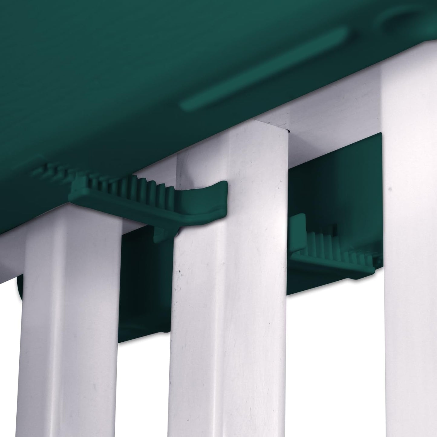 Emsco Group 2443-1 Bloomers Railing Planter with Drainage Holes, Hunter Green