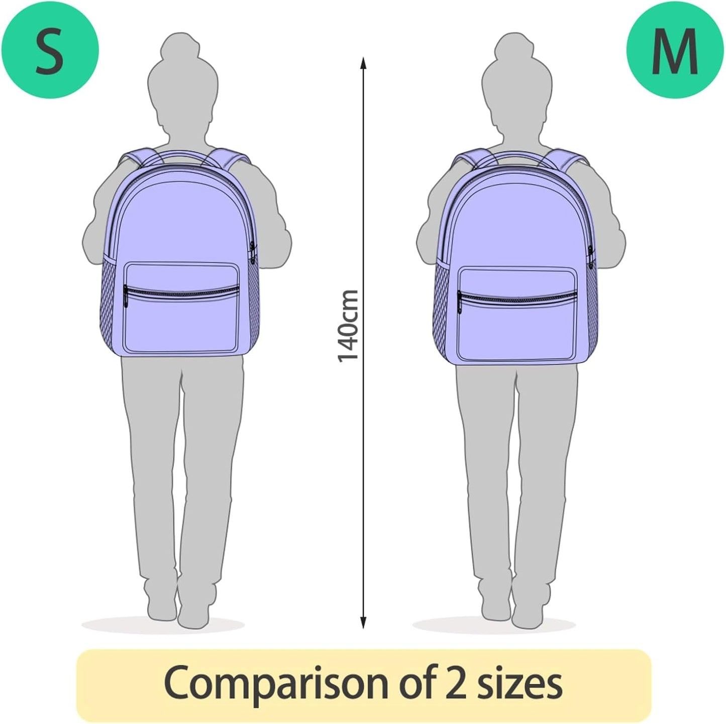 Krafig Backpacks Backpack Daypack Cartoon Retro Shrimps Dots Boys Girls Kids School Bookbag, School Bag Travel