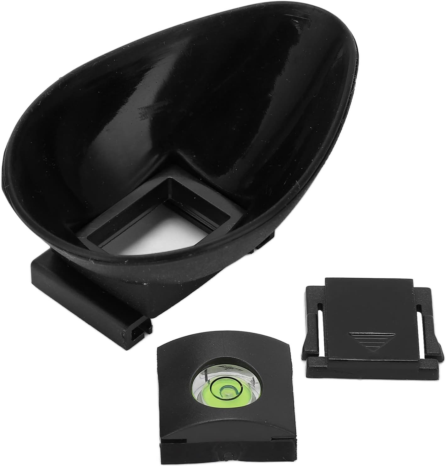10g Camera Eyepiece Eyecup with Cold Shoe Cover, Plastic and Rubber, Lightweight - Protects Viewfinder, Clearer Sight