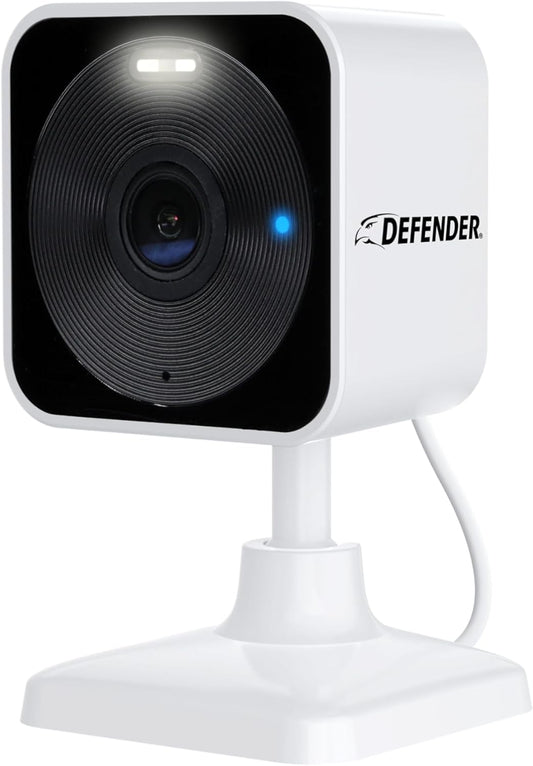 Defender 2K 2-Way GO AI Powered WiFi Indoor/Outdoor Home, Business, Pet, Baby Security Camera, AI Detection, Dual Band