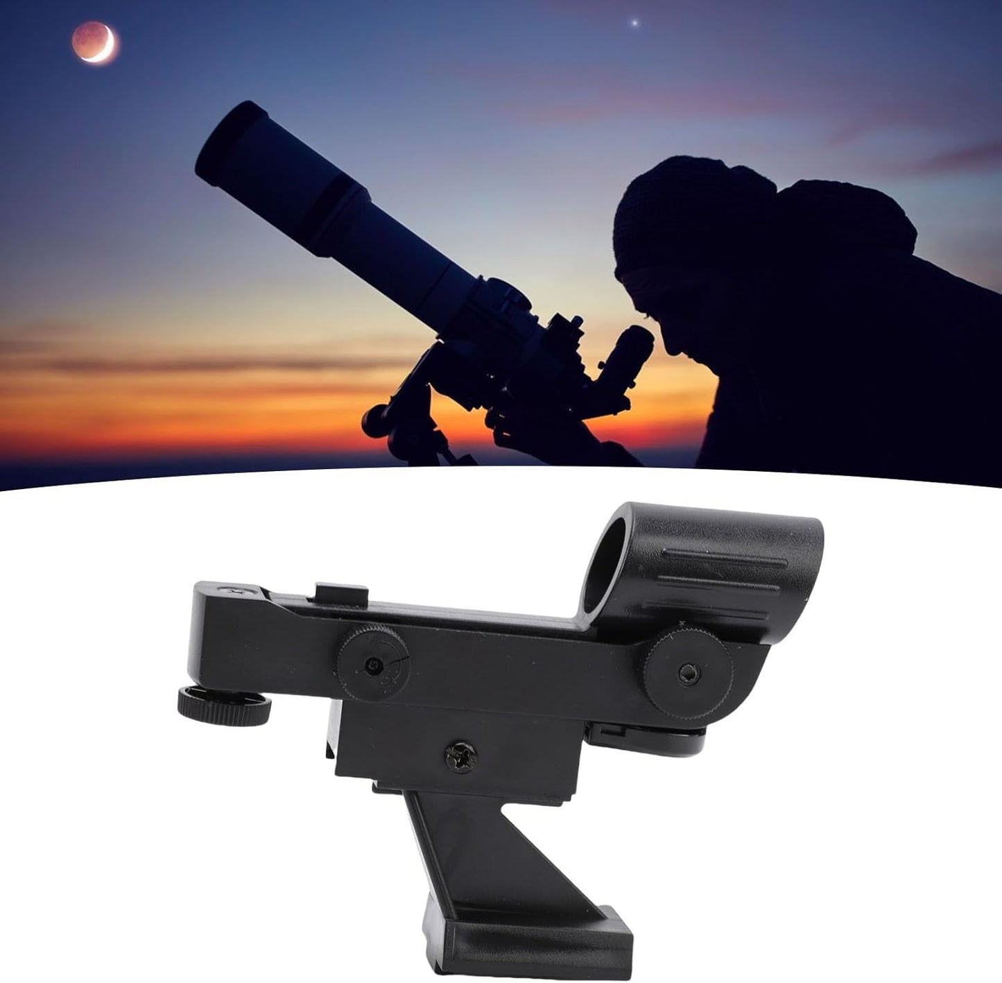 XUMIUZIY 80EQ Red Dot Finderscope, LED Dot Viewfinder with Brightness Adjustment for Astronomical Telescopes