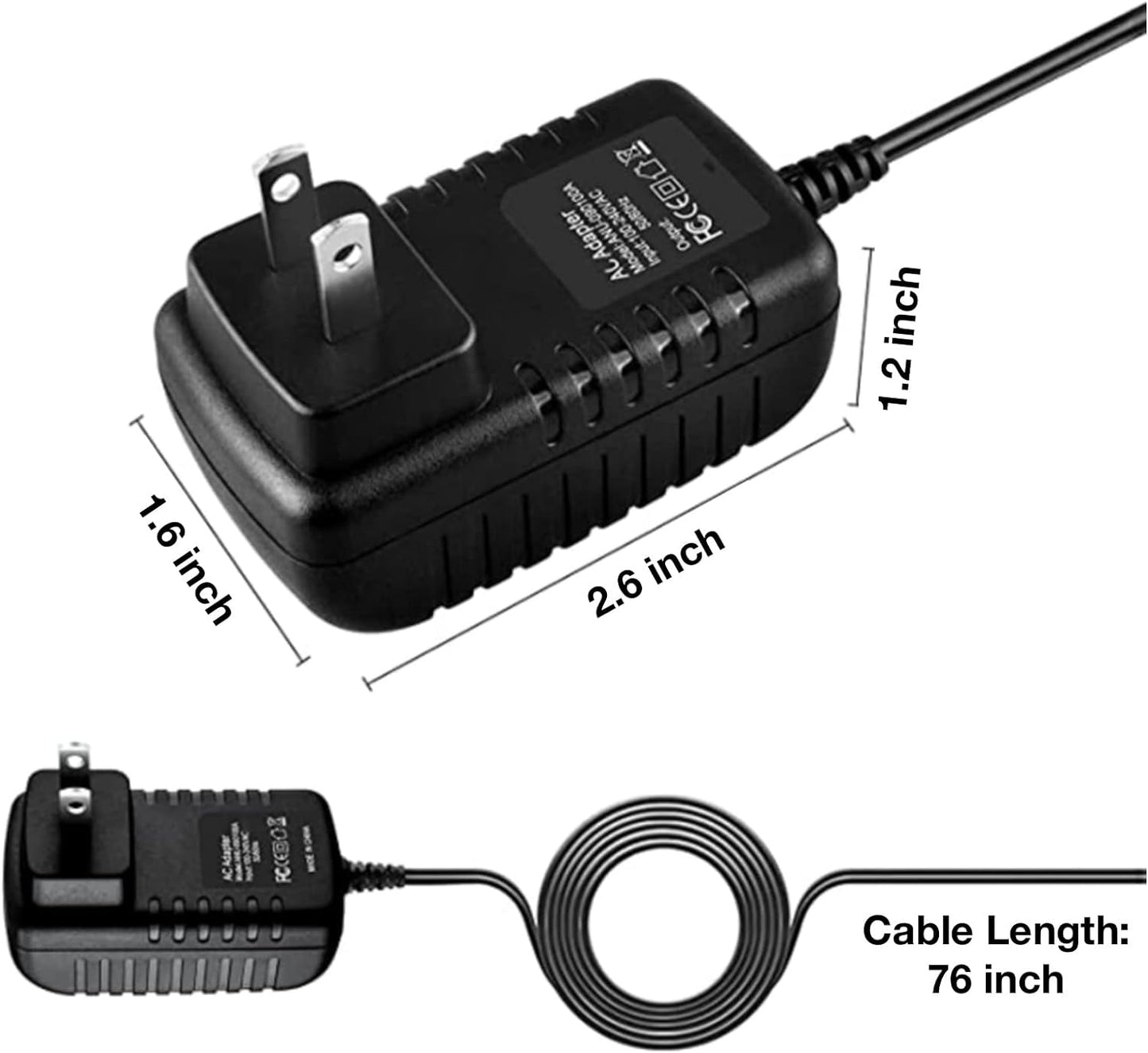 LKPower NMSQ-200 NMSQ-200J 2 AC Adapter for Homedics Neck Shoulder Massager Power Supply