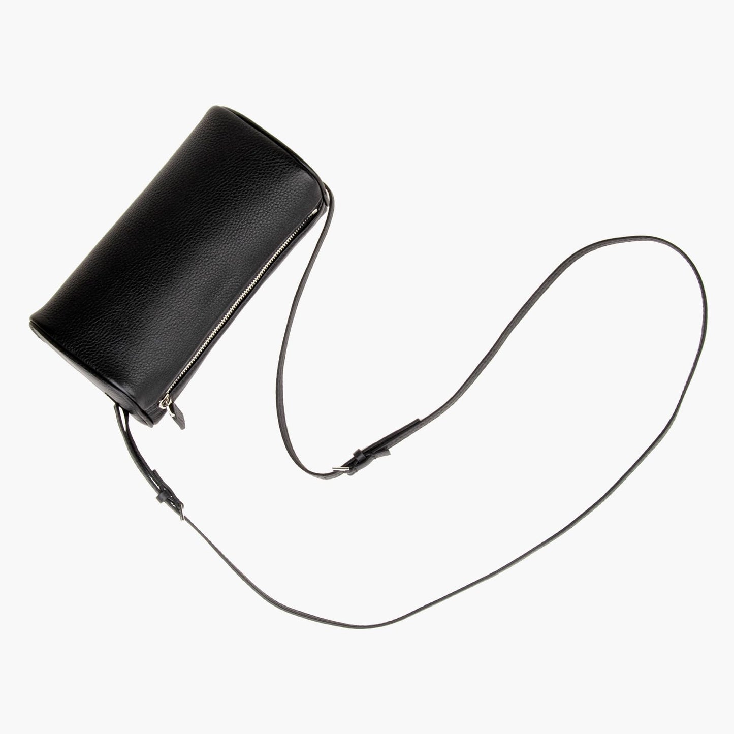 DONNAIN Premium Full-Grained Leather Crossbody Purses for Women, Hobo Bags for Women Crossbody with Adjustable Strap (Black-Lychee pattern, Small)