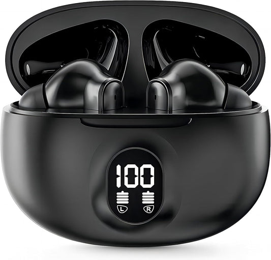 DCBCODGAL 30H IPX7 5.3 Wireless Earbuds, Bluetooth Headphones Playtime Ear Buds with LED Power Display, Waterproof