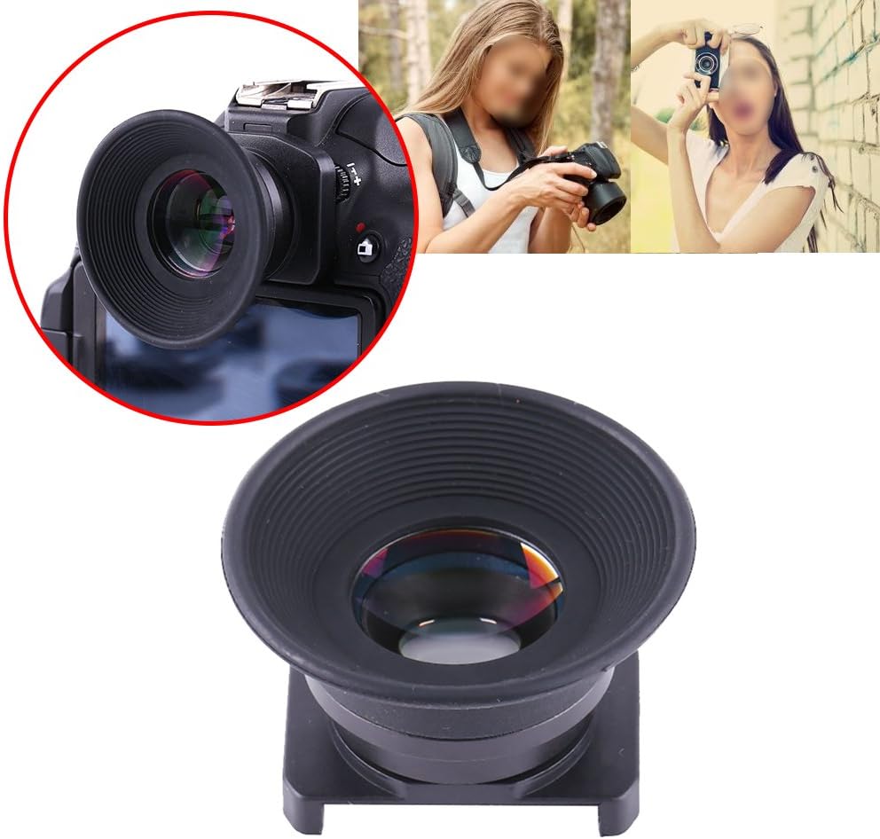 LUCKDANO 1.5X 1.51X Camera Viewfinder FixedFocus Viewfinder Eyepiece Magnifier for SLR Cameras, HighDefinition