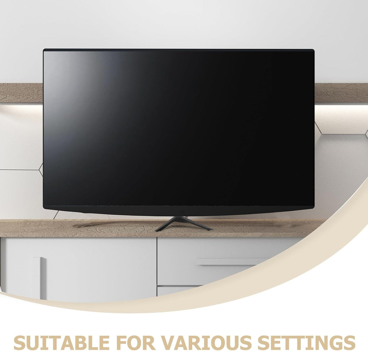 ARTIBETTER 32-43 Inch Universal Tv Stand Base and Support Brackets for LCD LED Televisions with Screws, Tabletop Tv
