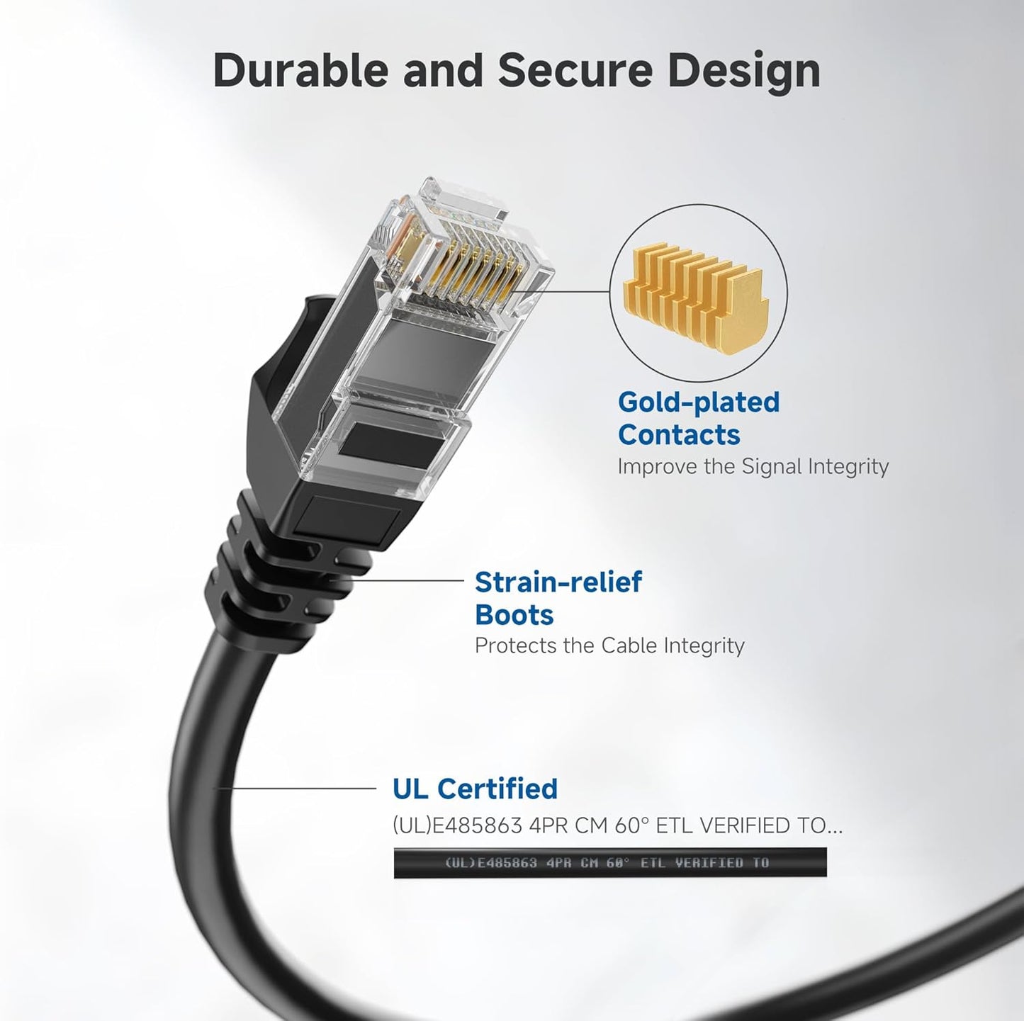 10Gbps 6 25ft, 6 Cat6 Cable Matters Snagless Cat Ethernet Cable - Cat Cable, Cord, Ethernet Cord, Black