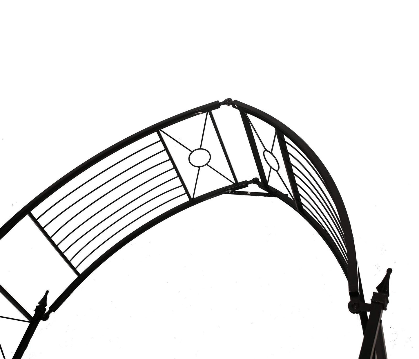 1. GO Adjustable Steel Garden Arch, 8'2" High x 4'7" Wide, Garden Arbor for Various Climbing Plant, Outdoor Garden Lawn Backyard