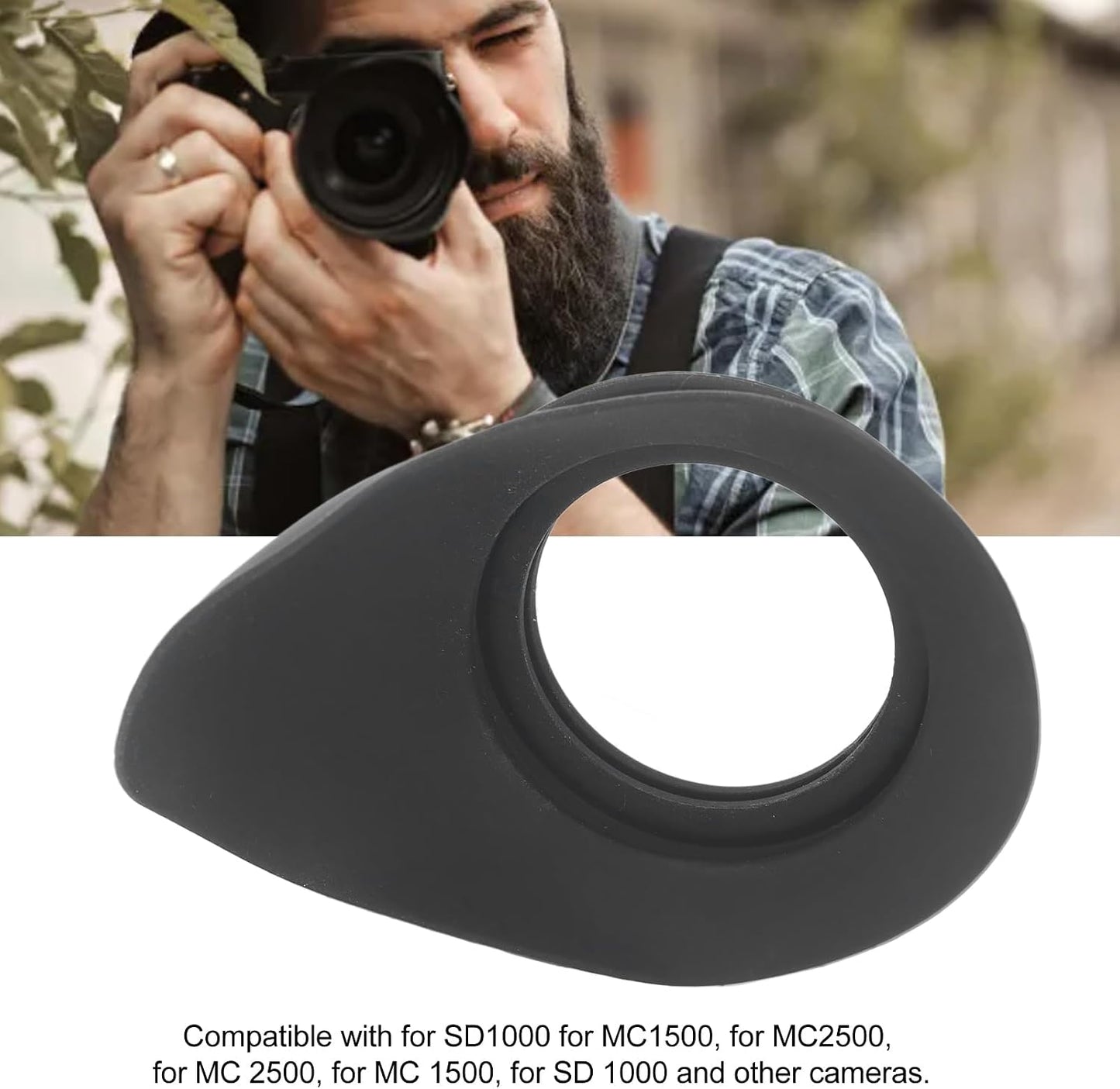 SD1000 MC1500 MC2500, Camera Viewfinder Eyecup Rubber Eyepiece for Durable and Comfortable - Wear Material, Easy