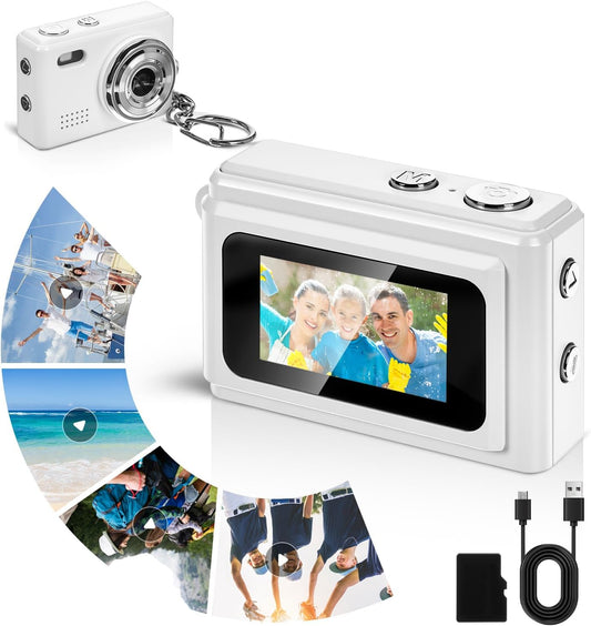 Relaxweex 1080p 100 Mini Digital Camera Keychain Small Portable Photo Video Camera Mins Battery Life Micro Camcorder