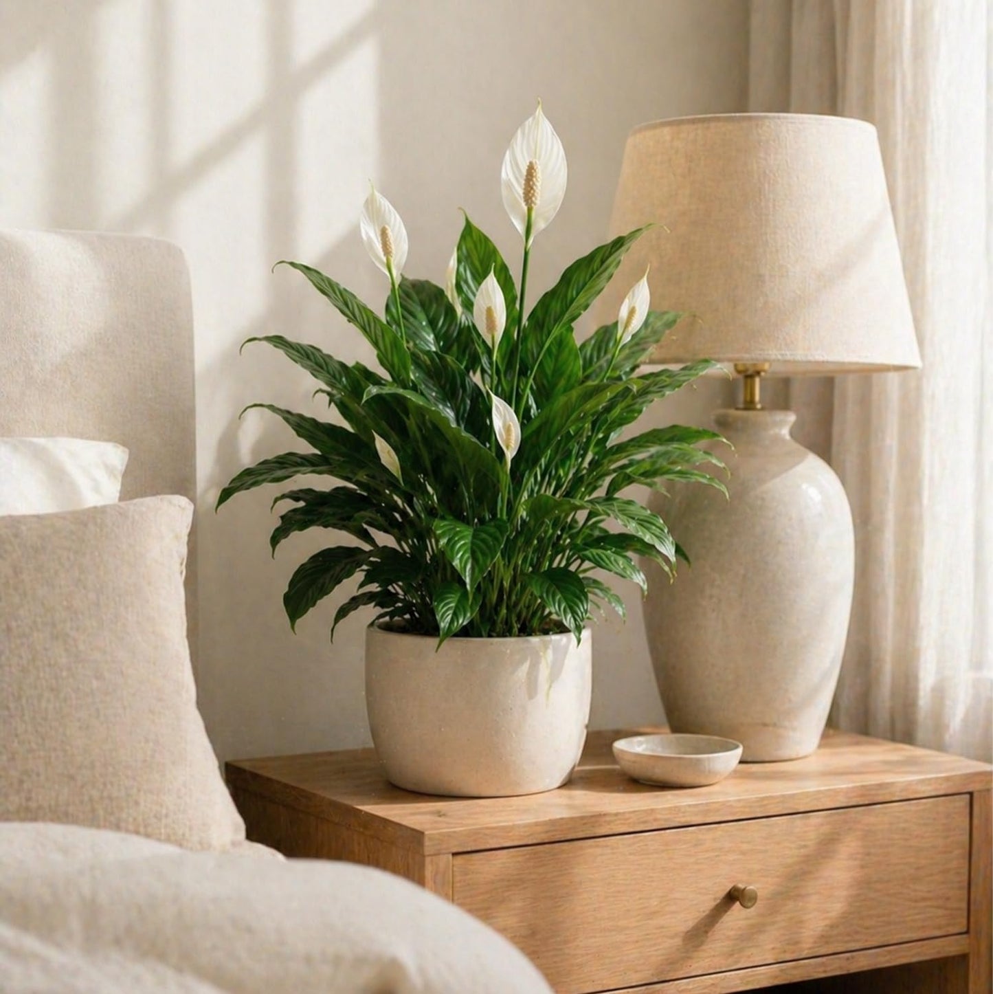 Live Spathiphyllum '7th Heaven' Plant - '7th Heaven Peace Lily' - ragnaroc Tropical Plant 2-8" Tall - 4ct - Live Arrival Guaranteed - House Plants for Home Décor & Gift