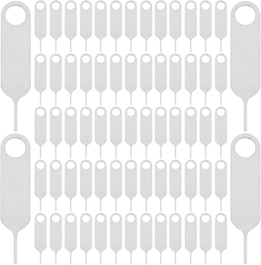 500pcs Set minkissy Stainless Steel Sim Card Removal Tool with Anti-Lost Eject Pin for Mobile Phones, Universal Sim