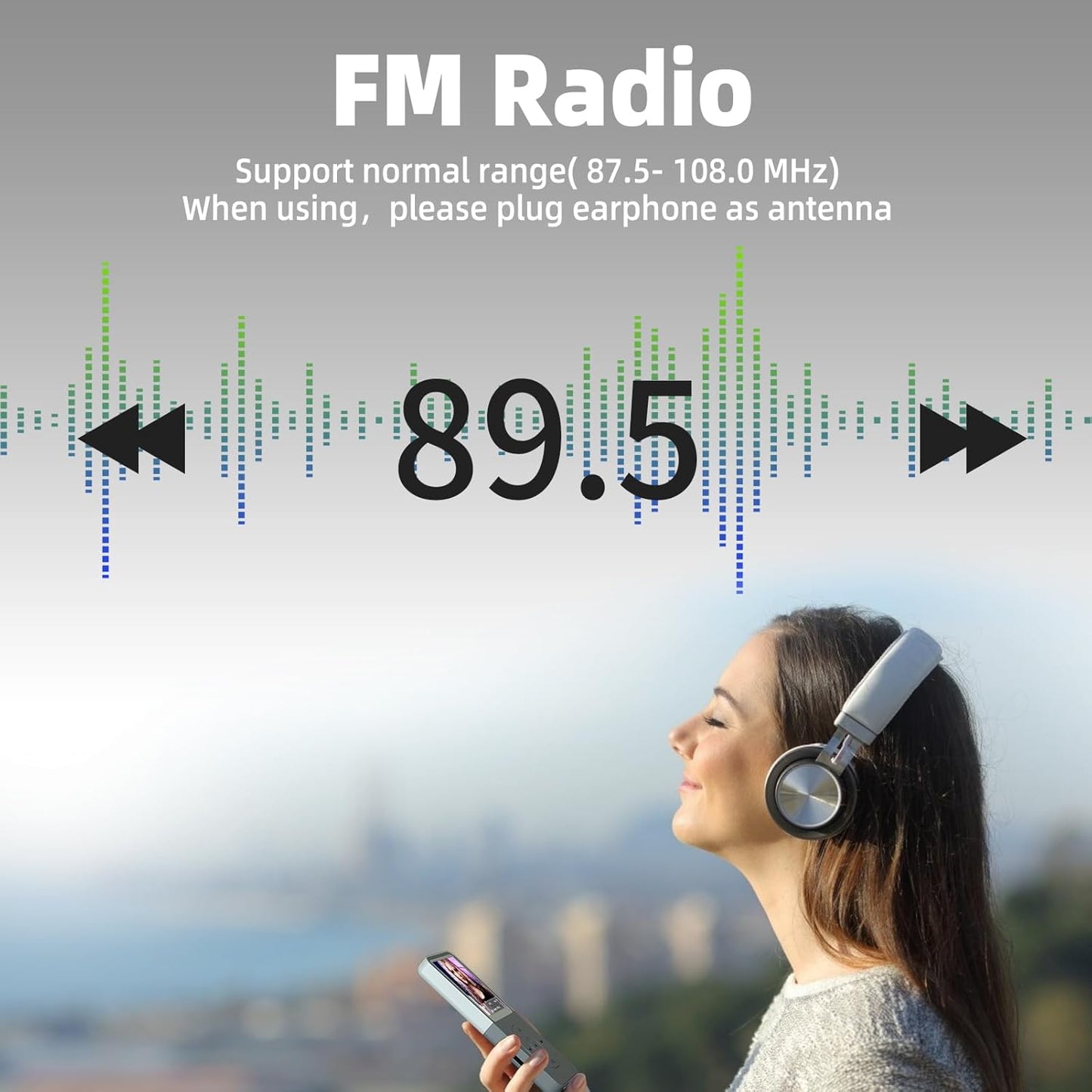 Tengsen Mp3 Play,1.8" Mp3 32GB) Player with Bluetooth,Music Player,Fm Radio,Video,Recording,Photo View,E-Book,HiFi