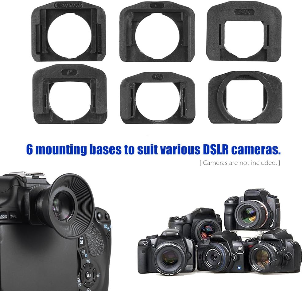 1.51X Zoom Viewfinder Eyepiece Magnifier, Aid for Short Sighted Long Sighted DSLR Photographers, for Glasses Wearers