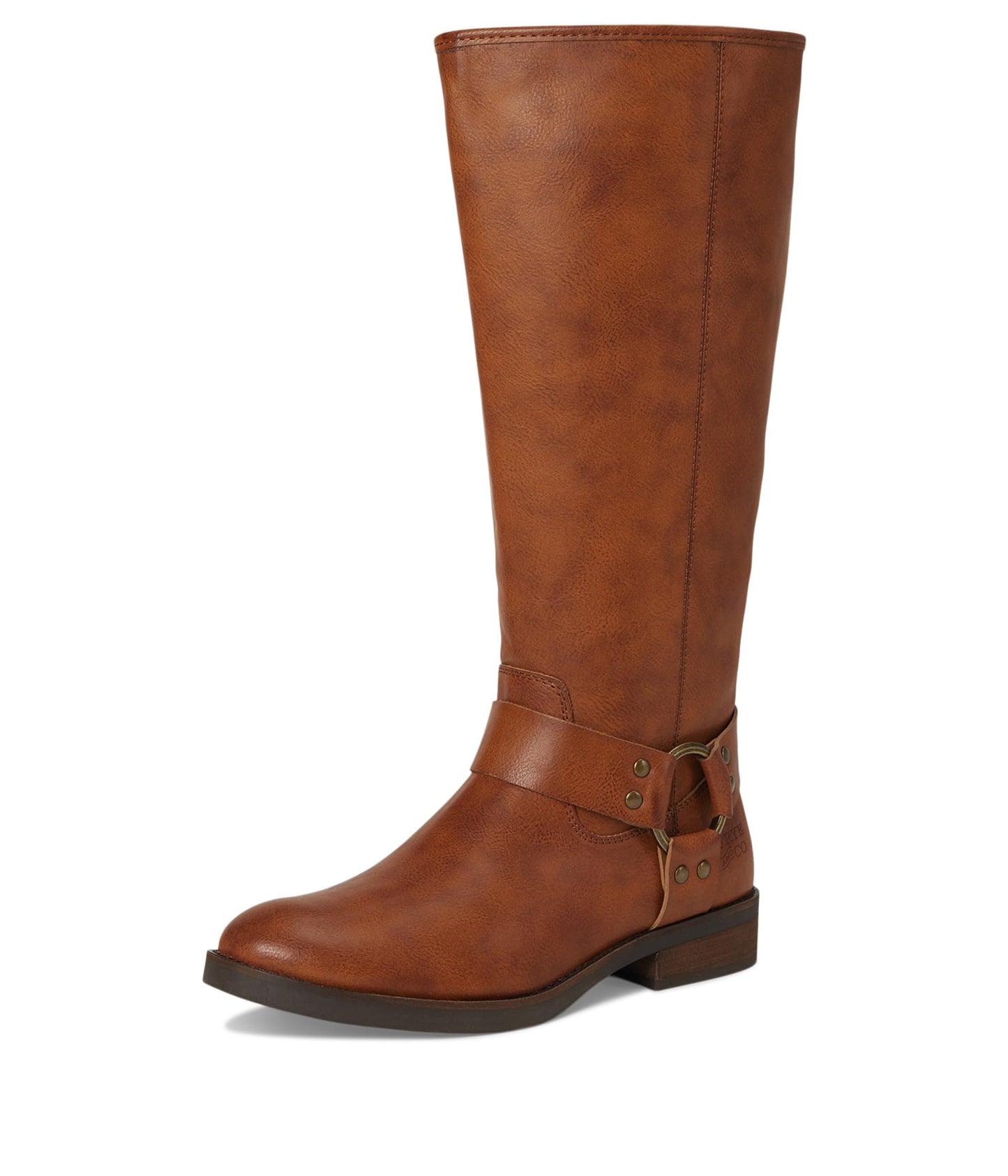 FRYE AND CO. Womens Kellie Harness Wide Calf Cognac 8 Medium