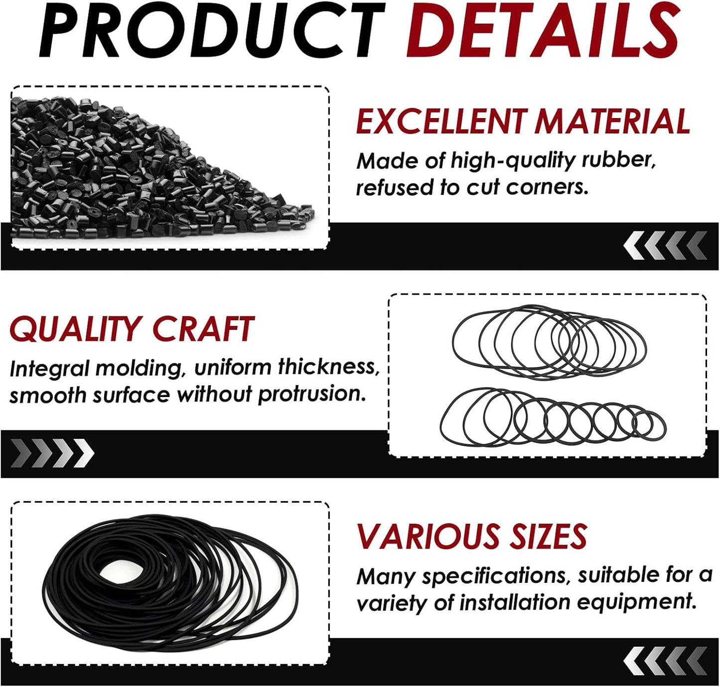 TNJPSEK 50 Cassette Set (3mm Pcs Player Belts Replacement Kit, Mixed Flat Rubber Drive Belts for Tape Recorder Repair
