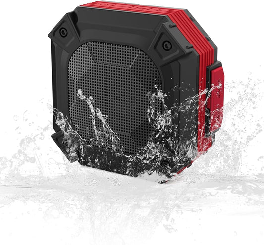 Qozybuds 5.4 45H IPX6 Bluetooth Jobsite Speaker with Magnet and Hook, Working Time Waterproof Speaker Plays Audio