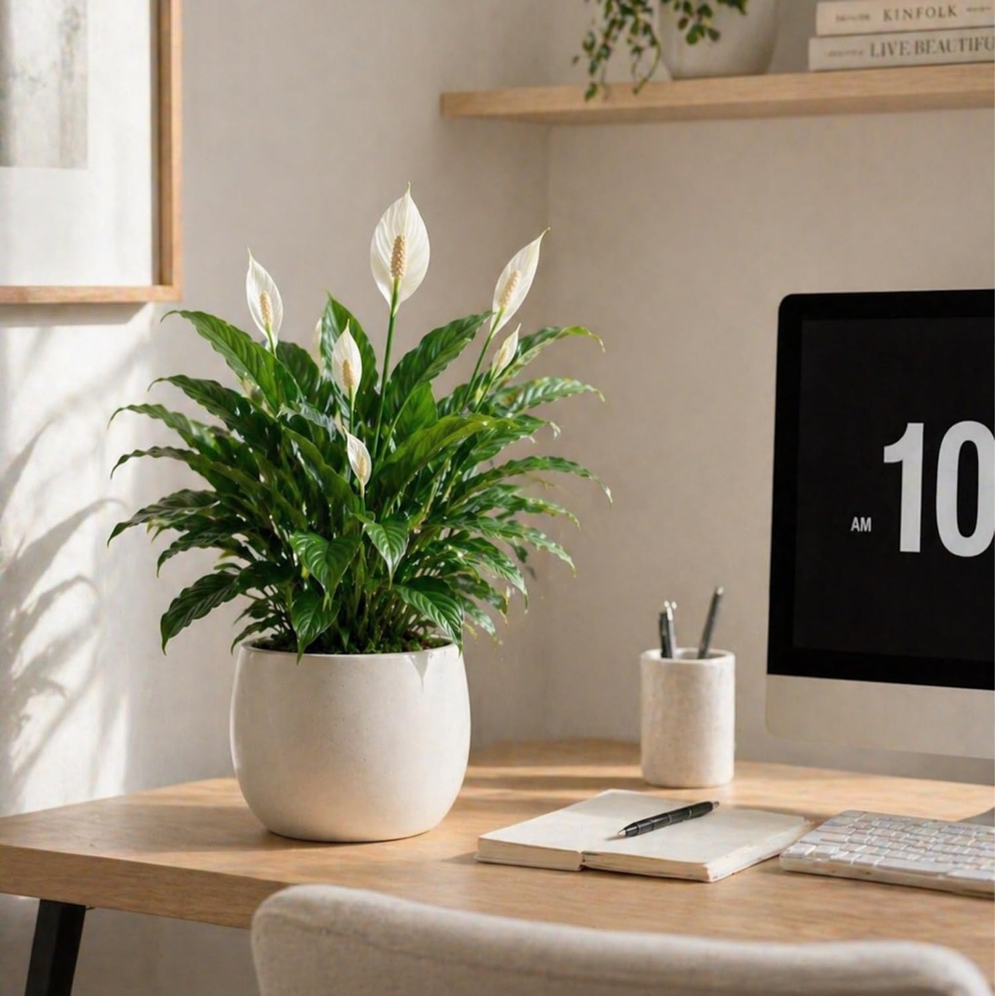 Live Spathiphyllum '7th Heaven' Plant - '7th Heaven Peace Lily' - ragnaroc Tropical Plant 2-8" Tall - 4ct - Live Arrival Guaranteed - House Plants for Home Décor & Gift