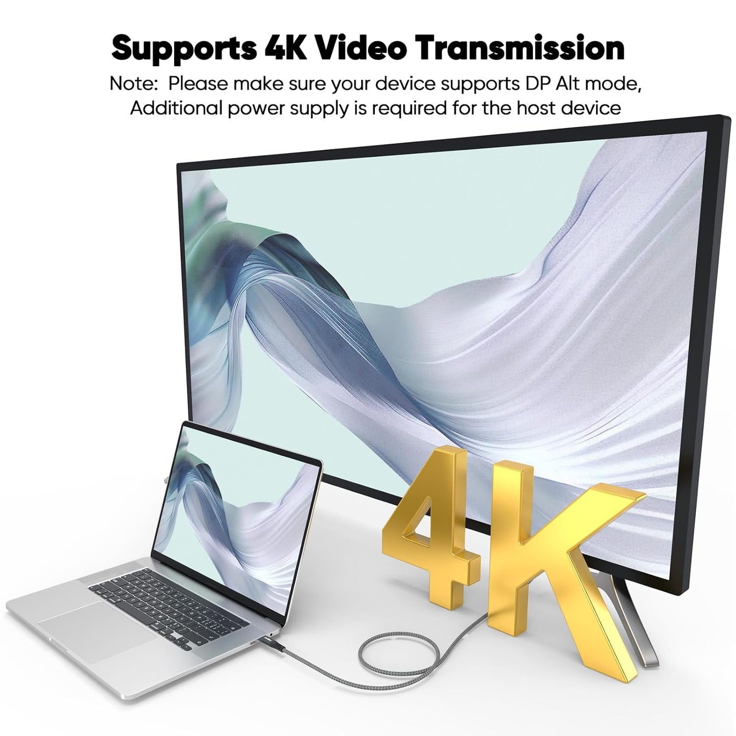 20ft 3.2 2 10Gbps 240W 4K@60Hz USB C to USB C Cable Long, USB C Gen High Speed Data Transfer & Charging & Type C