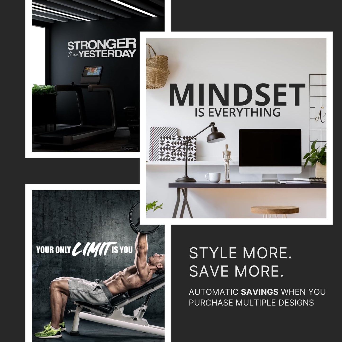 My Vinyl Story - You are Capable of Amazing Things Wall Decal - Inspirational Sticker Quote, Motivational Vinyl Art Decor for Positivity, Affirmation, Home Office, Classroom - Removable (Black, 36x9)