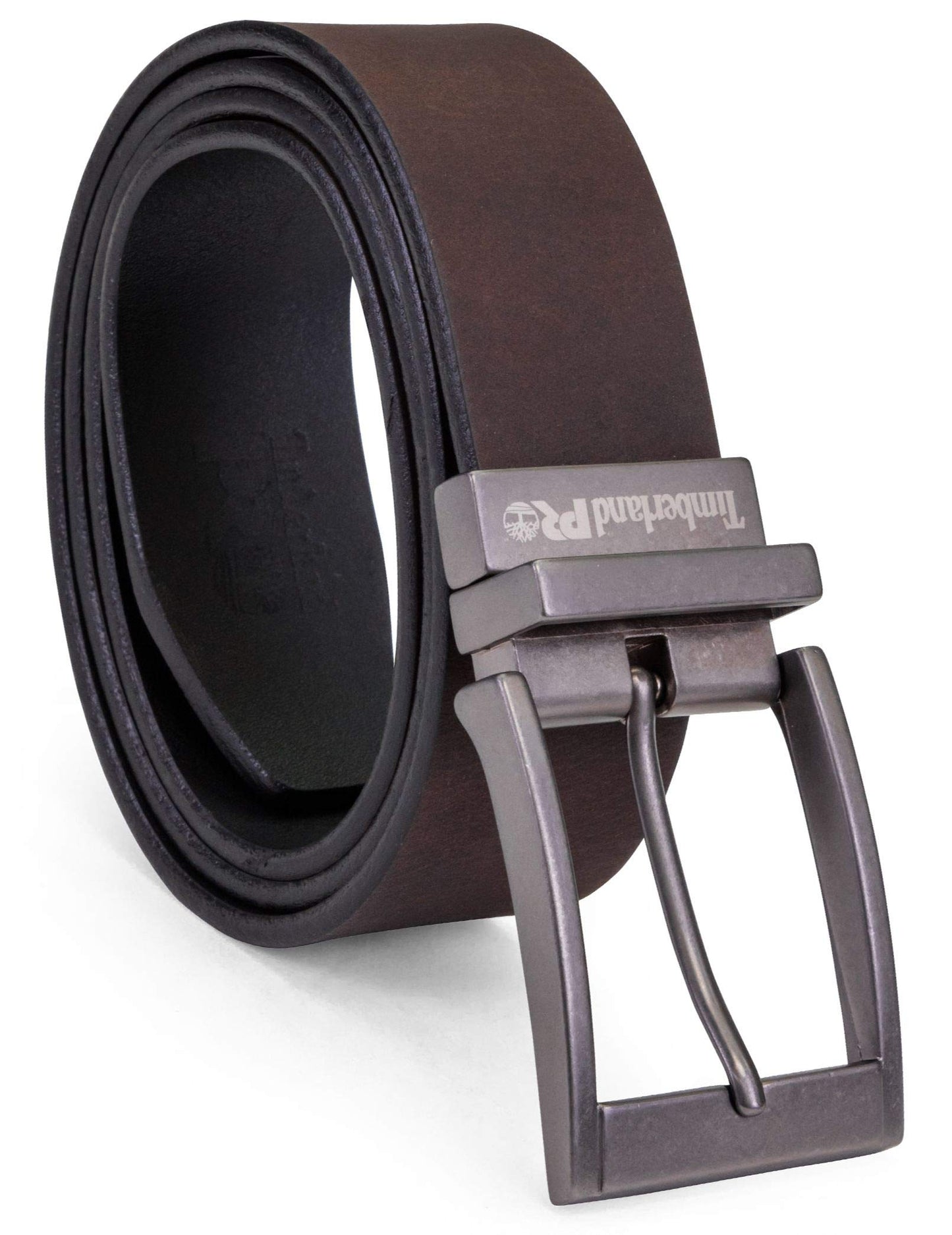 Timberland PRO Men's 38mm Harness Roller Reversible Leather Belt, Brown/Black, 40