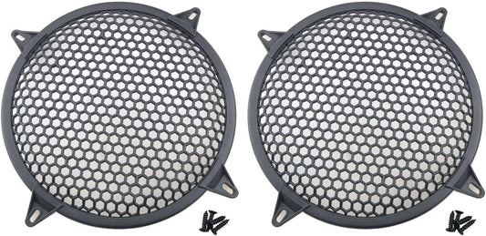 DGBRSM 2pcs 12 Inch Speaker Grille Cover ABS Mesh with Mounting Screws Plastic Mesh Cover Stage Box Exterior Mesh Cover