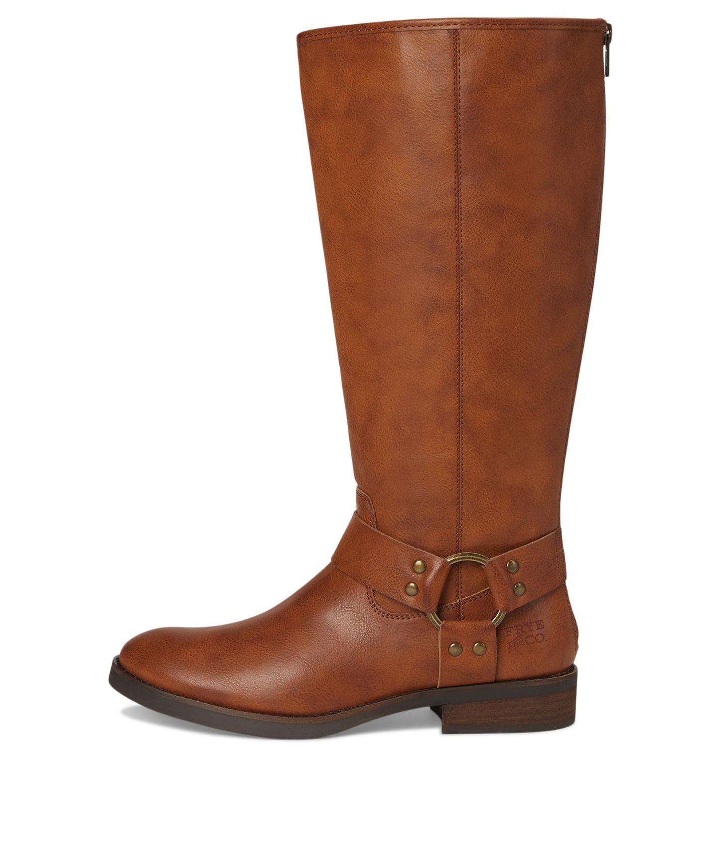 FRYE AND CO. Womens Kellie Harness Wide Calf Cognac 7 Medium