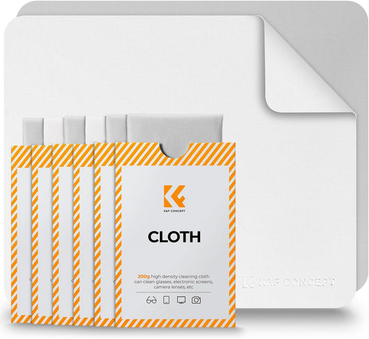 20 Pack Headset, K&F CONCEPT Lens Cleaning Cloth | Microfiber Cleaning Cloth | Camera Lens Cleaner | Camera Lens