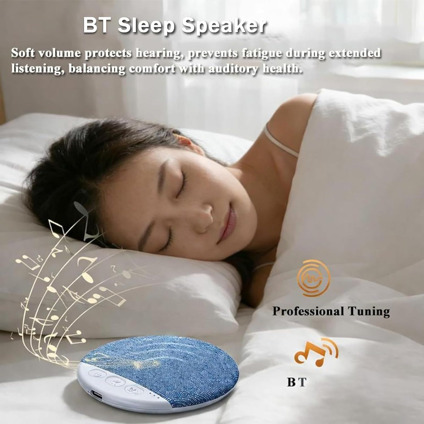 Generic 2026 New Under Pillow Speaker - Bluetooths Pillow Speaker for Sleeping, Mini Bone Conduction Bluetooths