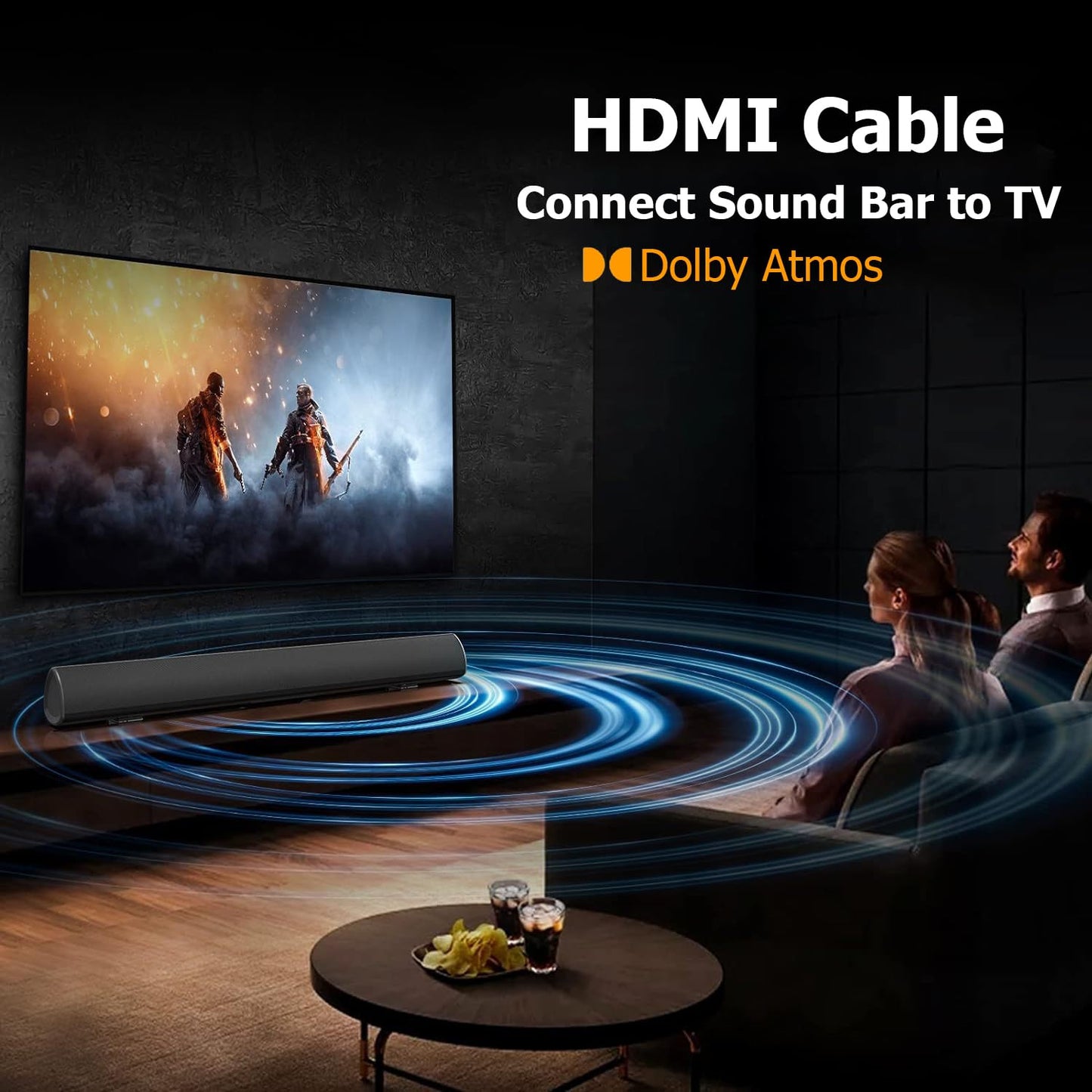 Vorothin 4 4-Pack, 4K 2.0 4FT, 2.0 CL3 4K, 1080P@144Hz,ARC CL3 PS5, PS4, HDMI Cable FT HDMI Cable Shielded HDMI Rated