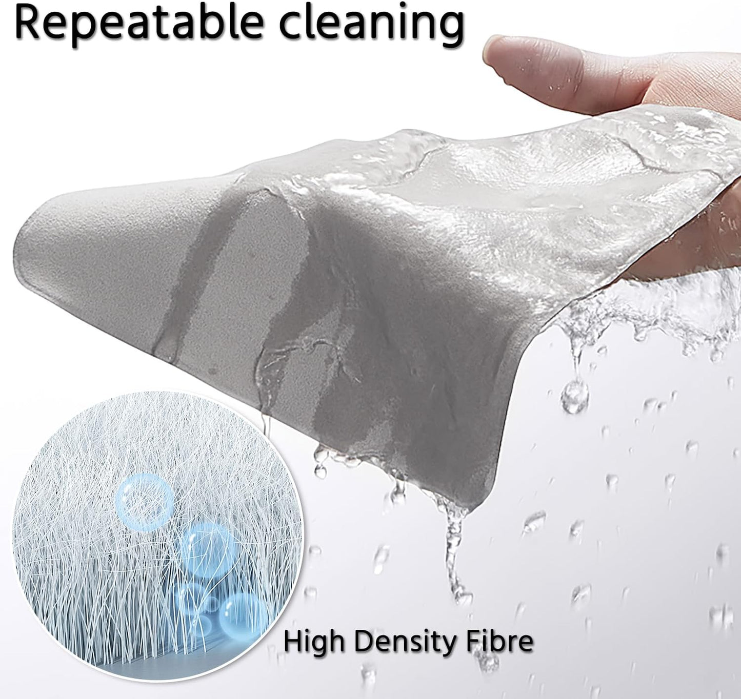 2-Pack 15.6"-17.3" Microfiber Laptop Cleaning Cloth - Clean Screen Dust & Protect Keyboard, Compatible