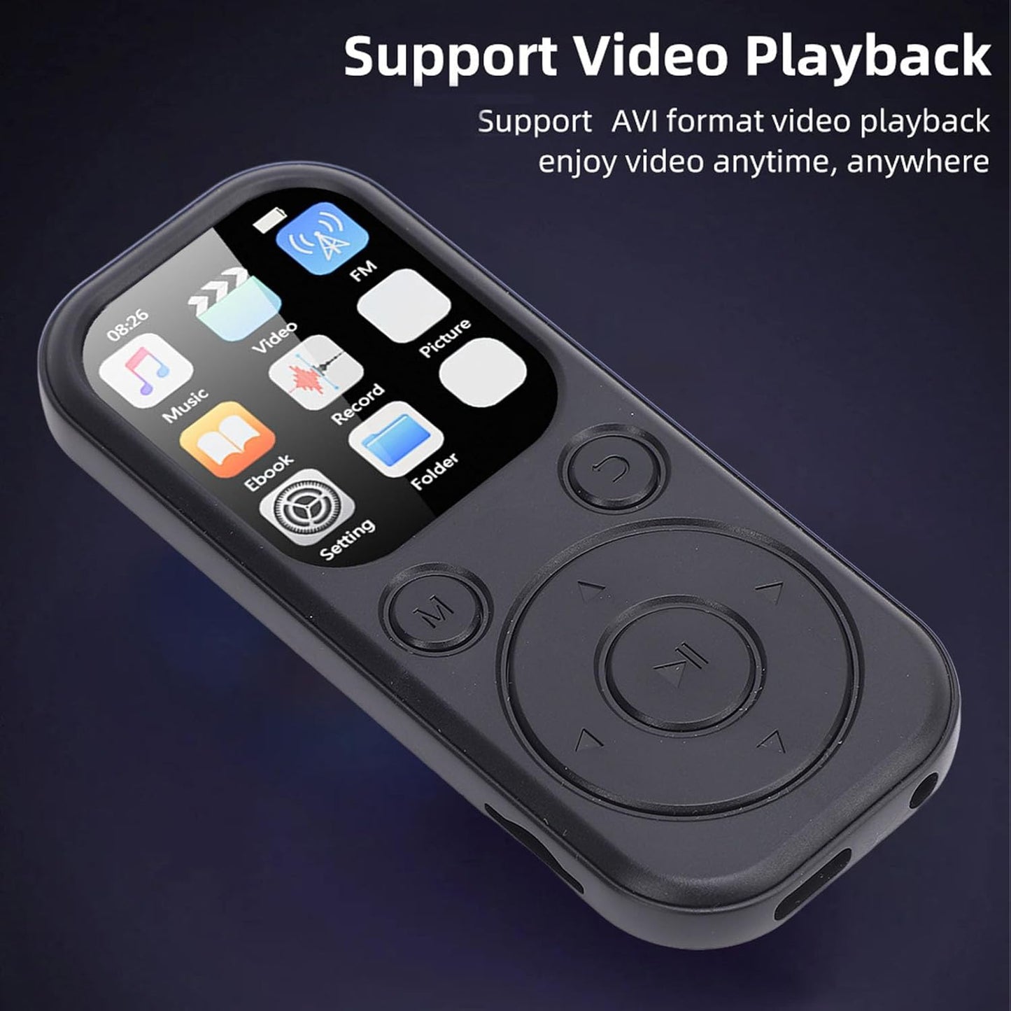 Bewinner MP3 5.4, 2.01 Inch 128GB 32G Player with Bluetooth HiFi Sound Quality Portable Music Player with Screen
