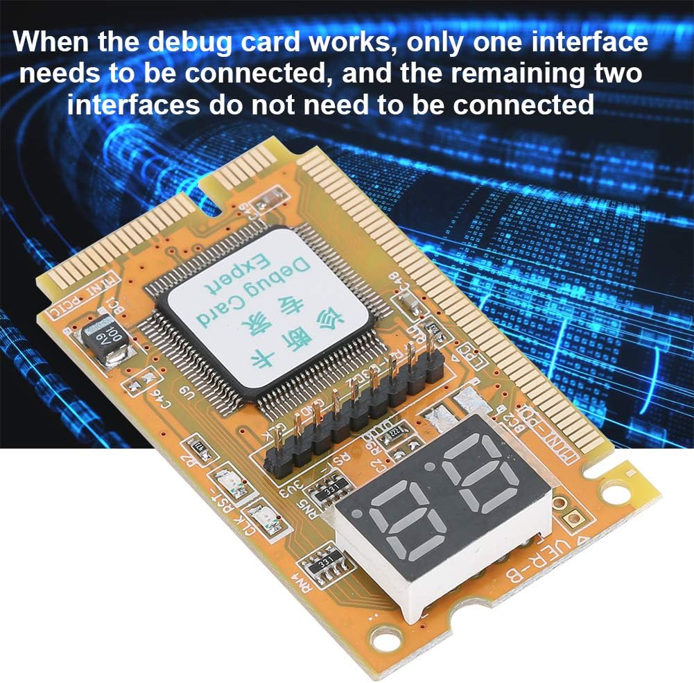 ASHATA 3 1 Debug Card, in Diagnostic Card,Support USB Laptop Supplies,Computer Accessories,Support Mini PCI,Mini