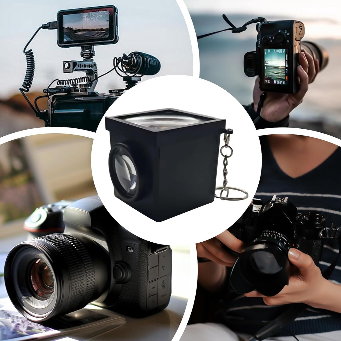 Generic 50mm Waist Level Viewfinder, Precise Framing External, Camera Optical Photo, Taking Professional Photographers