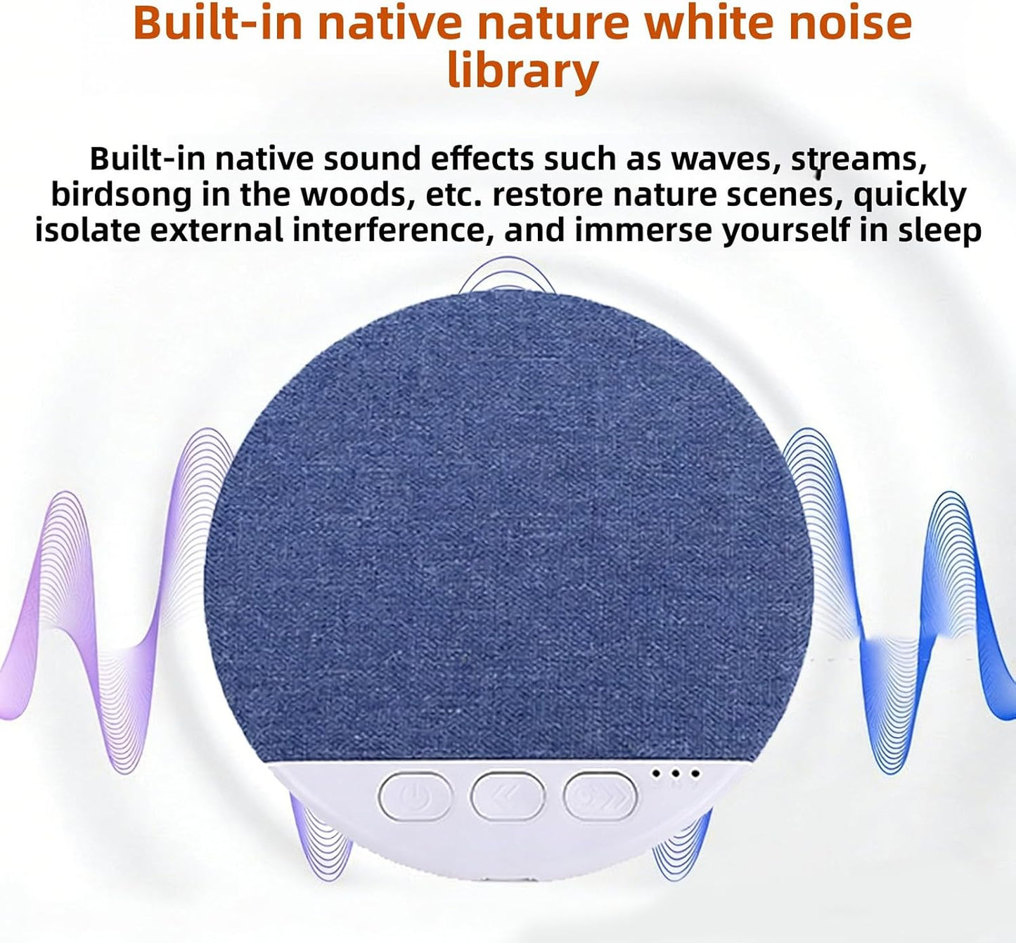 RiToEasysports Sleep Speaker, Multifunctional Bluetooth White Noise Pillow Speaker with Timer for Insomniacs Travelers