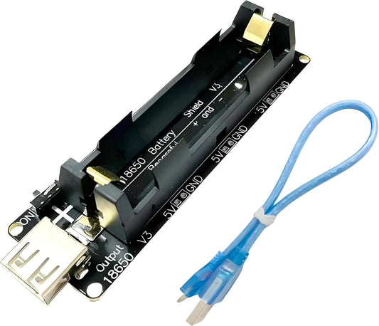 MTDELE 1Pcs V3 1 3V/1A 5V/2A 18650 Battery Holder Shield Holder Development Board USB Battery Charging Module