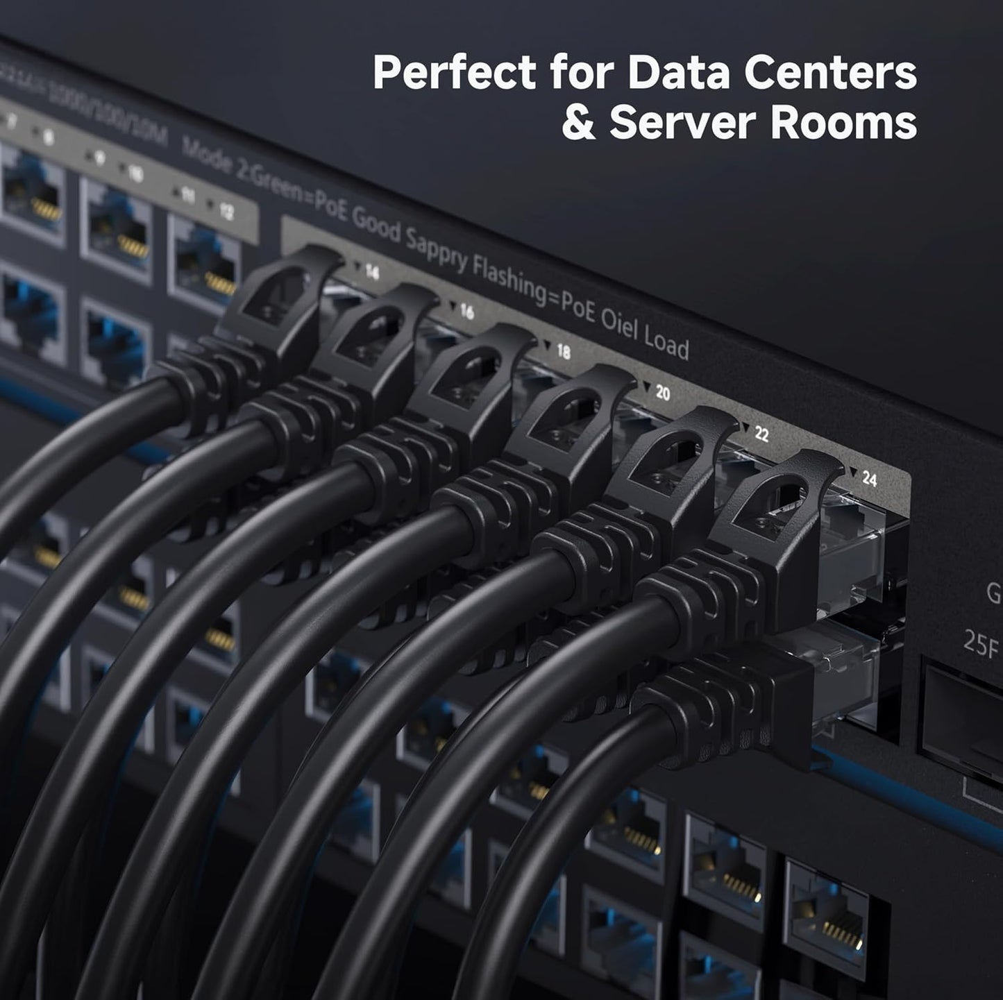 10Gbps 6 40ft, 6 Cat6 Cable Matters Snagless Cat Ethernet Cable - Cat Cable, Cord, Ethernet Cord, Black