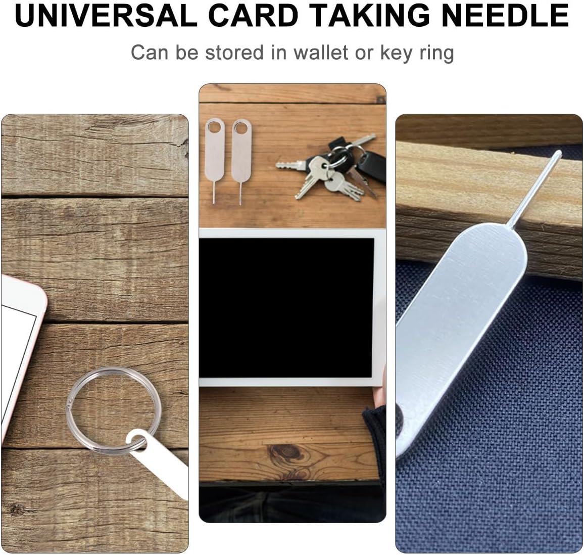 100pcs Set Toddmomy Universal Sim Card Removal Needle Pin Eject Tool for Smartphones Mobile Phones Sturdy Hard Steel