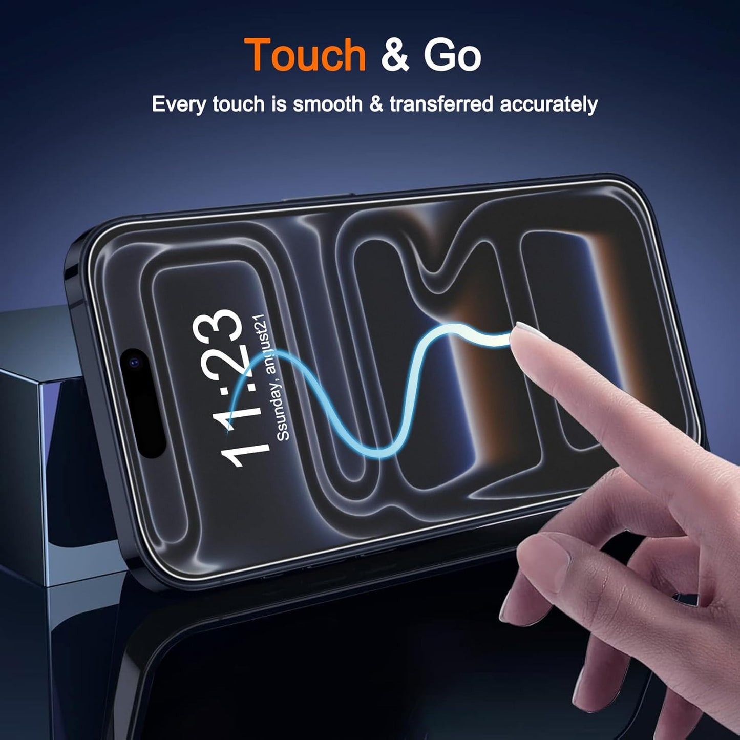 3 Pack 17 Milomdoi Matte Screen Protector for iPhone Pro [Phone Case Friendly] Tempered Glass Accessories Film