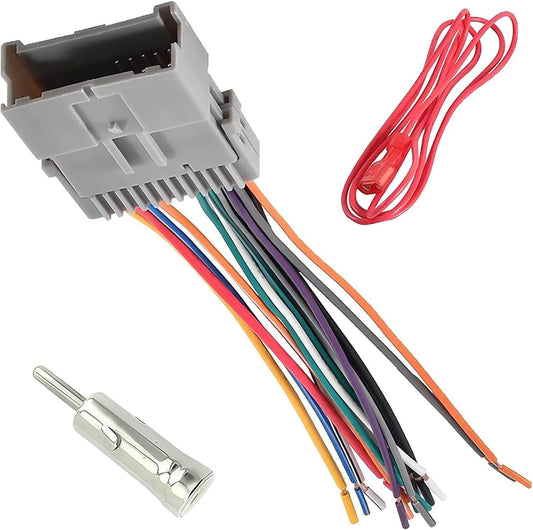 DACIRTY Pack-3 Hummer Car Radio Wiring Harness Adapter, Audio Modification Pigtail Connector Plug, Stereo Wiring