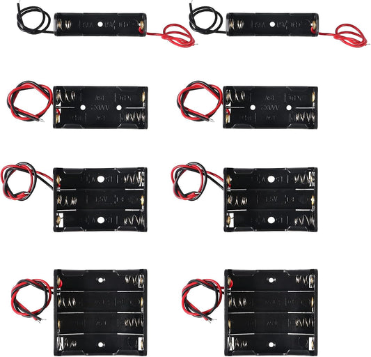 DIANN 8pcs 2pcs 1 2pcs 2 2pcs 3 2pcs 4 AAA Battery Holder AAA Battery Holder Slot AAA Battery Holder AAA Battery Holder