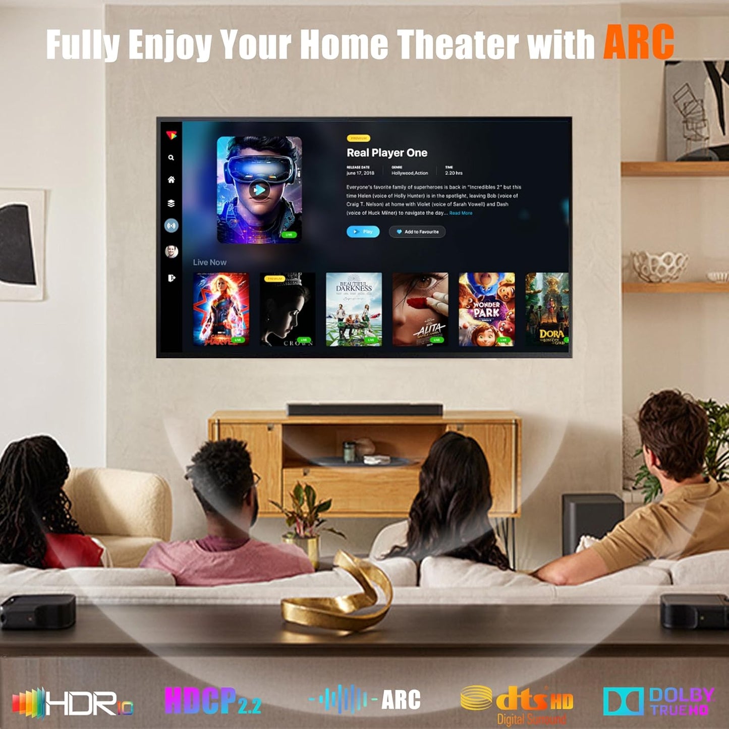 4K 6FT 5-Pack, 18Gbps 2.0 4K@60Hz 2K@240Hz, HDR10, 12bit, 3D, Dolby, 2.2 PS5, HDMI Cable High Speed HDMI Cord, Support