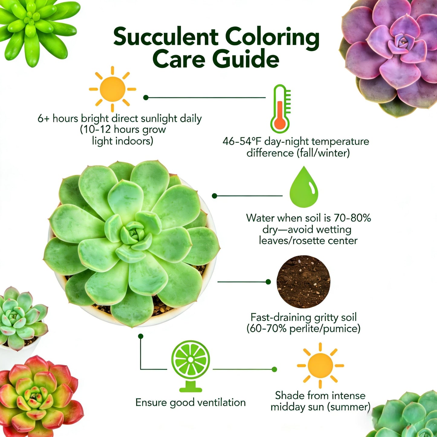 Sprout N Green Sedum Rubrotinctum 'Roseum', Mini Live Succulent Fully Rooted in 4 inch Starter Pot, House Plant for Indoor Outdoor Home Office Wedding Decoration Party Favor