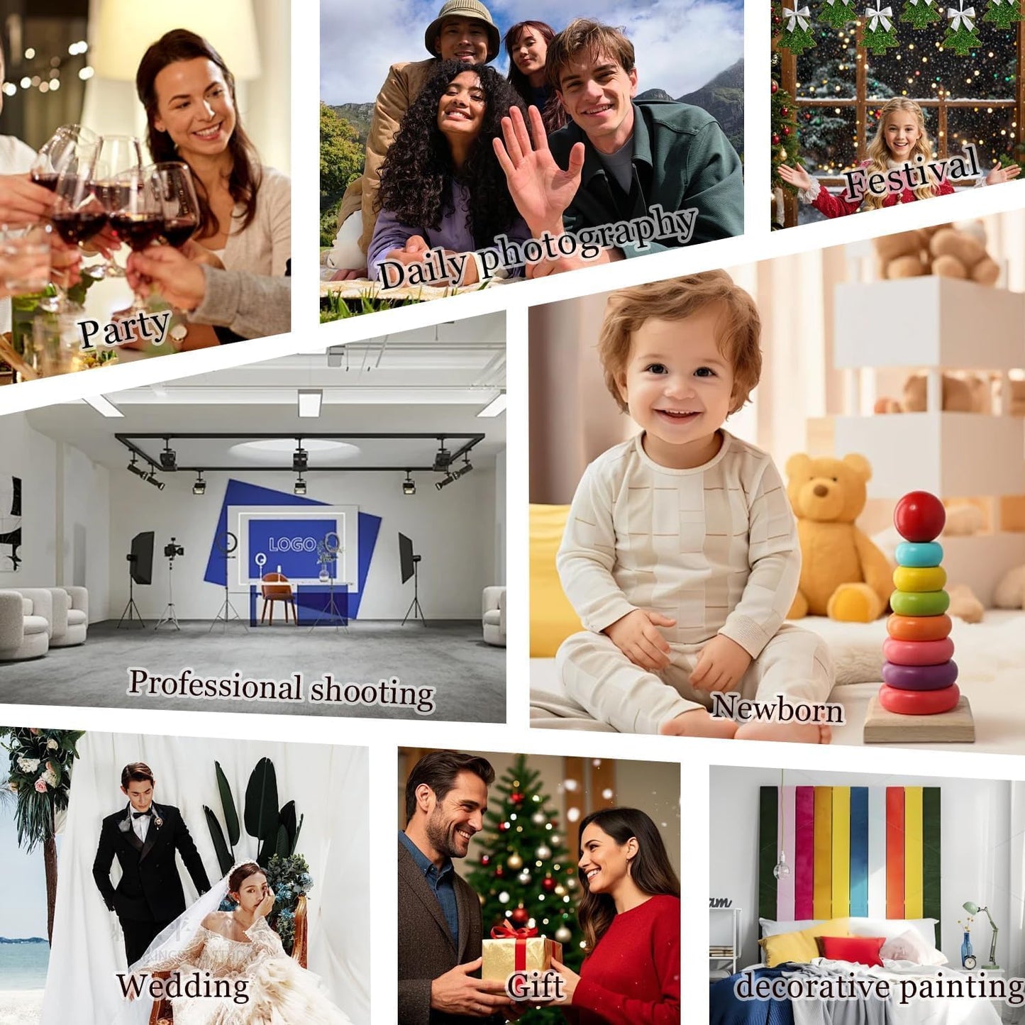 TryKid 10x6.5ft Dark Blue Bokeh Backdrop Deep Teal Sparkling Dots Mysterious Underwater Photography Background Ocean