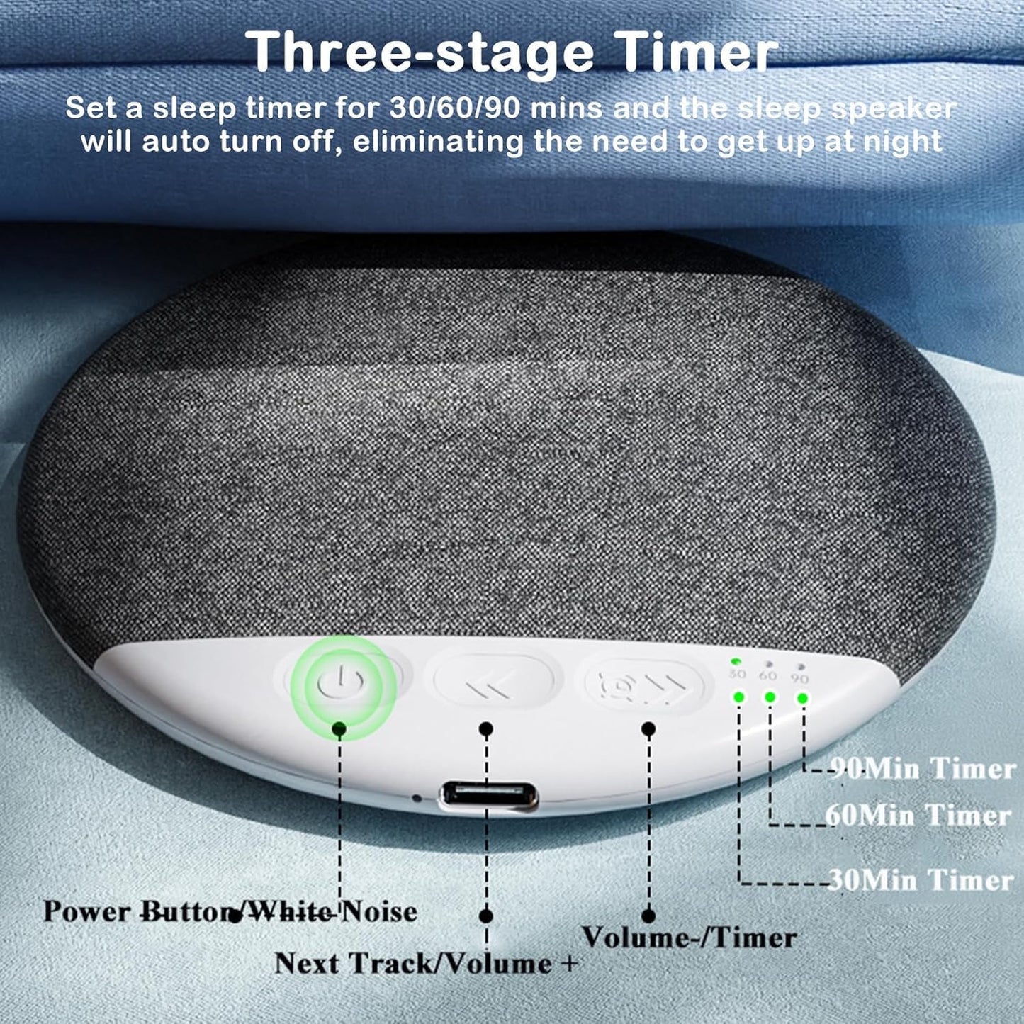 Generic 6.0 (2pcs) Ultra-Thin Bluetooth Pillow Speaker with Bluetooth - Bone Conduction Technology, Sleep Pillow