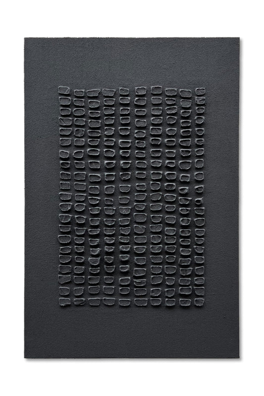 NANKAI Art Hand-Painted Black Three-Dimensional Texture Art Wall Decoration, 36x24 inch Contemporary Abstract Art Oil Painting, Home Living Room Corridor Wall Art